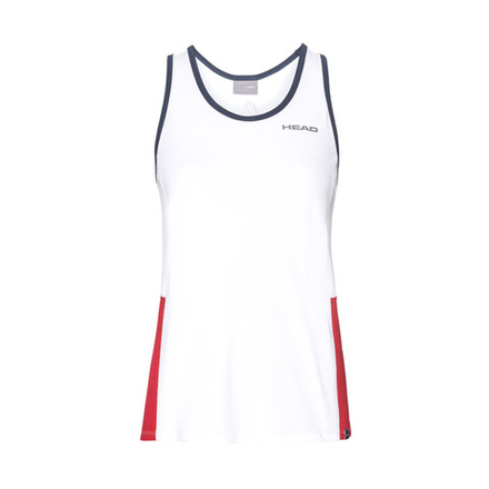 Майка женская HEAD Club Tank Top 814429-WHRD-M, размер M, бело-красный
