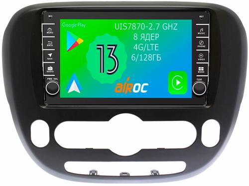 Магнитола для KIA Soul 2 2014-2019 (климат) - Airoc AB-2320-N14 (кнопки и крутилки), Android 13, Быстрая, SIM-слот, CarPlay