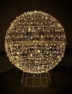 световой шар с ажурным каркасом