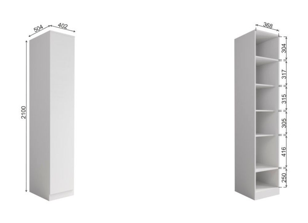 МС Мори Шкаф МШ 400.1 Сатин), ДСВ-Мебель, г. Пенза