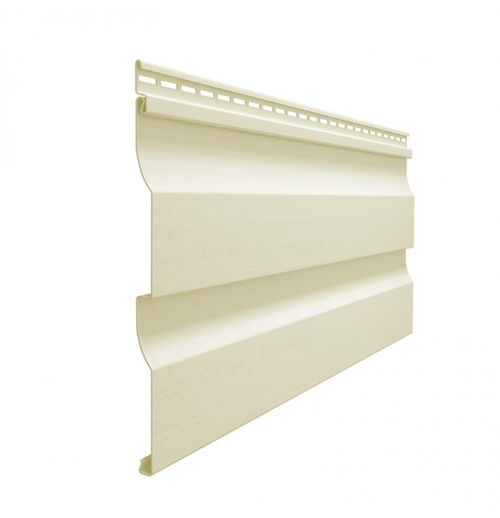 Сайдинг Виниловый Деке D4,5D PREMIUM Корабельный Брус Сливки