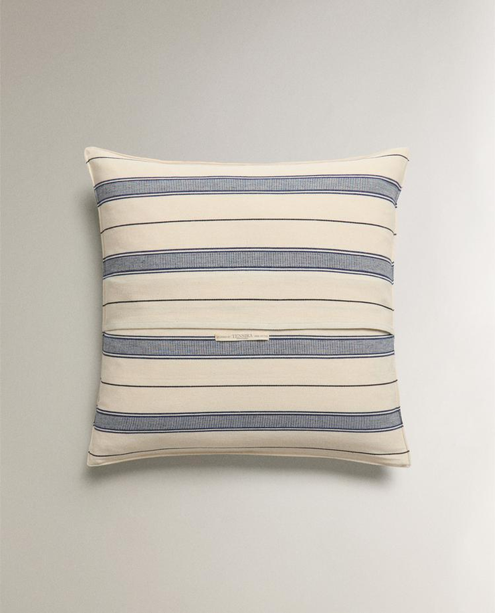 ZARA HOME НАВОЛОЧКА В ПОЛОСКУ, СИНИЙ