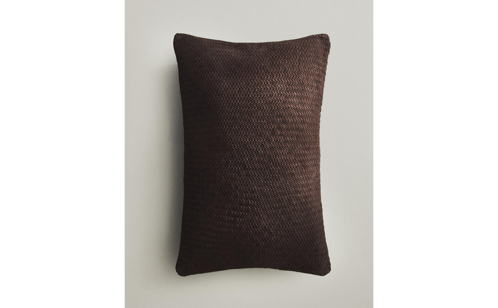 Zara Home наволочка декоративная из хлопка, коричневый, 40x60 см · 6334/008