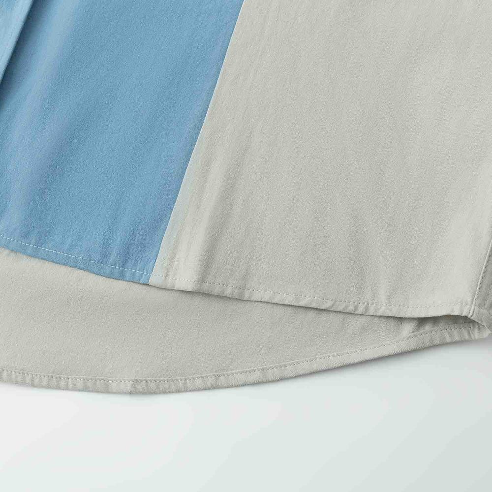 Сорочка Ymkashix Puff светло-серая/синяя