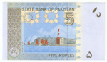 Pakistan, 5 Rupees, 2009, UNC (Pick 53)