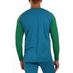 Мужской комплект (кальсоны и лонгслив) синий WANG JIANG