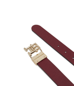 Двухсторонний кожаный ремень TH LOGO REV 3.0 Tommy Hilfiger - бордовый(AW0AW15371)