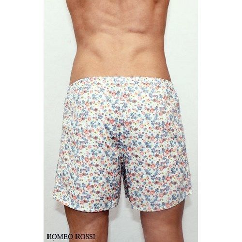 Мужские шорты домашние светло бирюзовые Romeo Rossi Spring Meadow Shorts RR00314