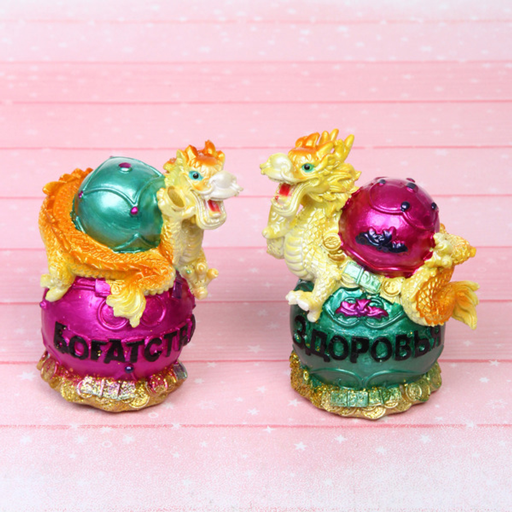 Фигурка «Пожелания от Дракона» 10*8,5*5,5 см, микс