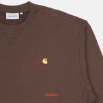  Толстовка мужская Carhartt WIP American Script Sweatshirt  артикул:I025475_tobacco - купить в магазине Дайс