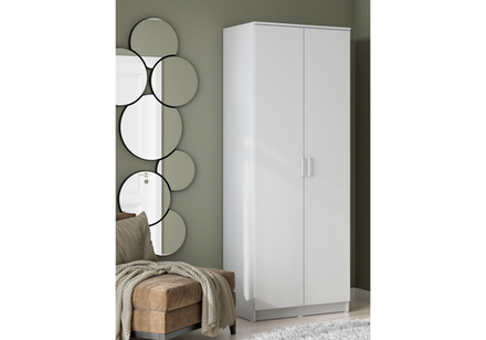 Шкаф Woodville Сантори белый текстурный