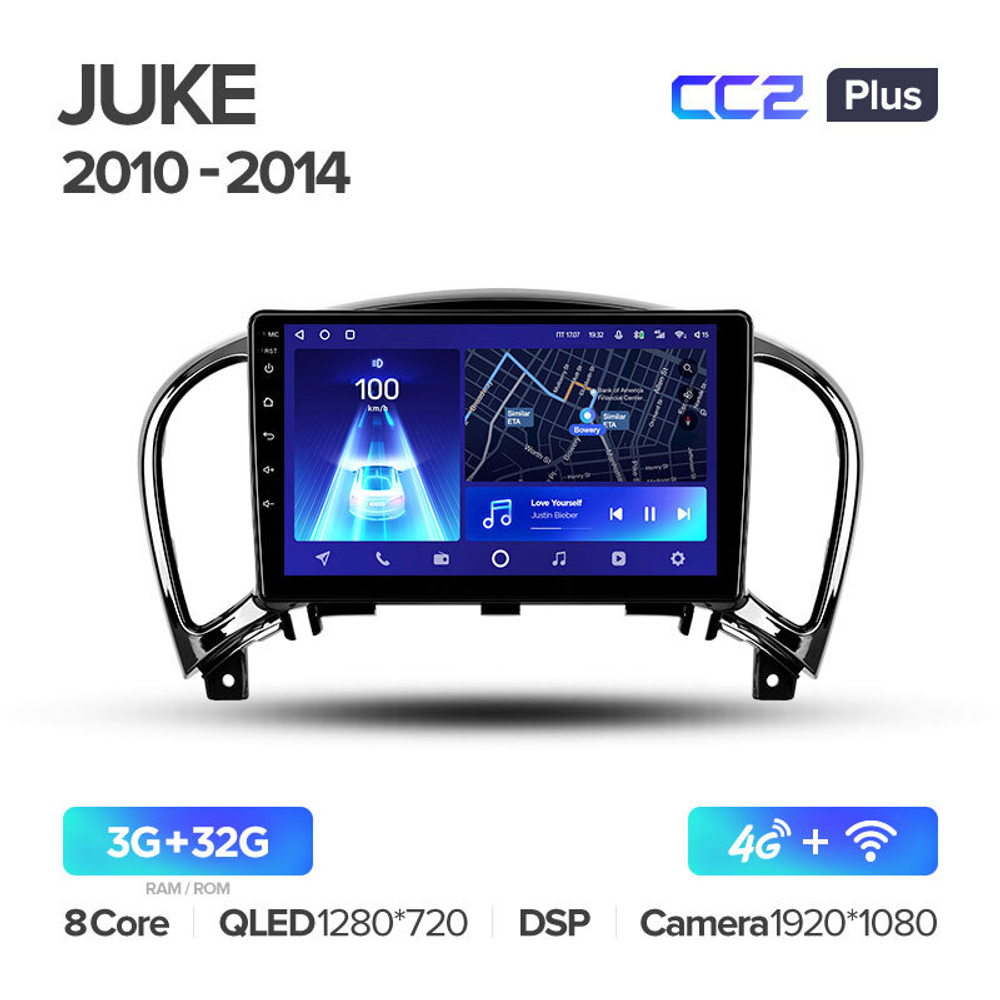 Teyes CC2 Plus 9" для Nissan Juke 2010-2014