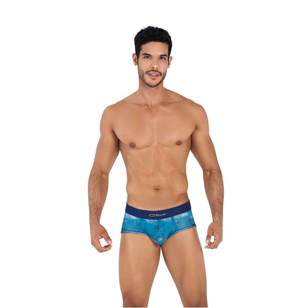 Мужские трусы брифы синие Clever RISK PIPING BRIEF 040208