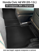 комплект эва ковриков в салон авто для honda civic 4d iii от supervip