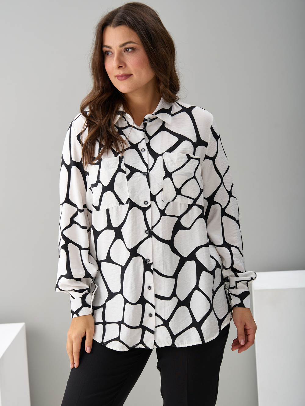 Рубашка Ртс-058/белыекамешки