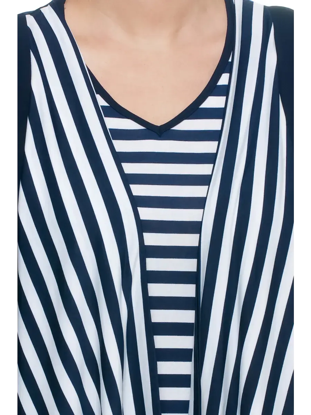 Туника удлиненная в морском стиле