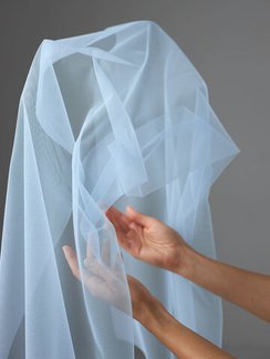 Бюстовая неэластичная сетка Lauma оптом, арт.480, голубой 3090