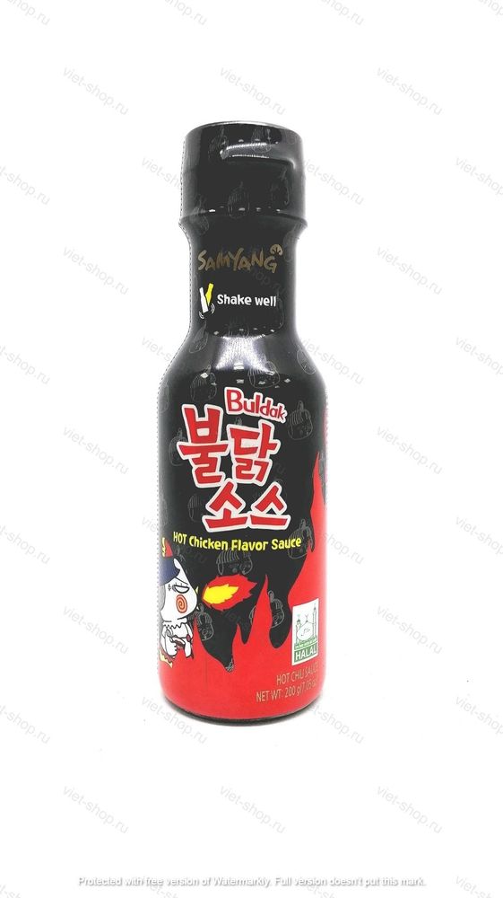 Соус со вкусом курицы острый Hot chicken flavor sauce, Samyang, 200 гр.