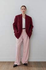 БАЗОВЫЙ ТОНКИЙ РЕМЕНЬ С МЯТОЙ ПРЯЖКОЙ BORDO