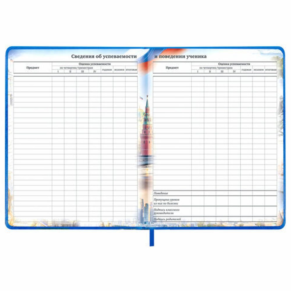 Дневник 1-11 класс 48 л., кожзам (твердая с поролоном), печать, цветной блок, BRAUBERG, "Символика", 106955
