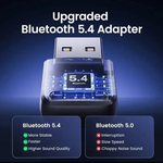 USB Bluetooth 5.4 5.3 5.1Адаптер ключа для динамика ПК Беспроводная мышь Музыкальный аудио ресивер Передатчик
