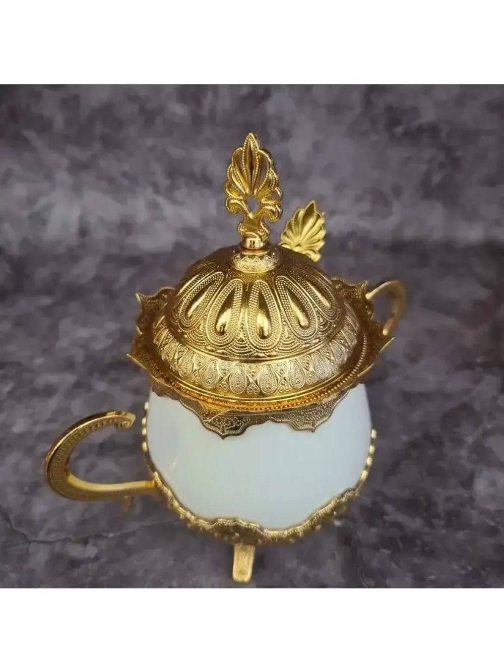 Сахарница керамическая с ложкой