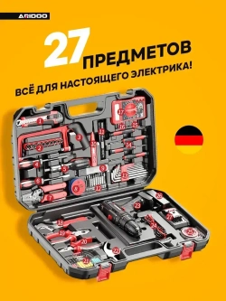 ARIDOO Шуруповерт, 21 В, 2 АКБ