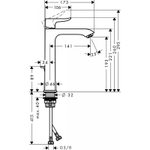 Смеситель для раковины Hansgrohe Metris 31183000 хром