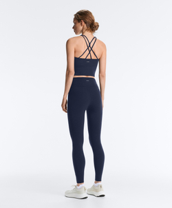 Oysho Майка Comfortlux с чашками и полосками на спине, синий