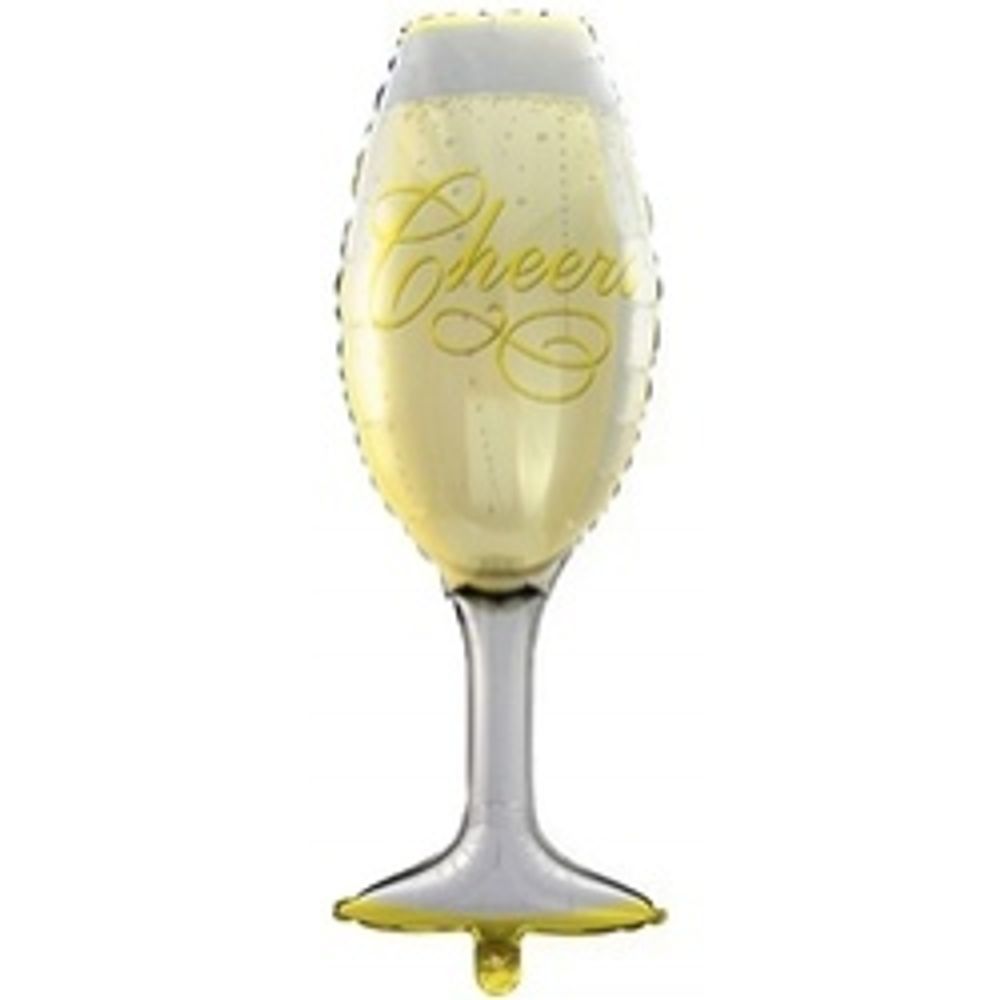 Шар (41''/104 см) Фигура, Бокал шампанского 1 шт.