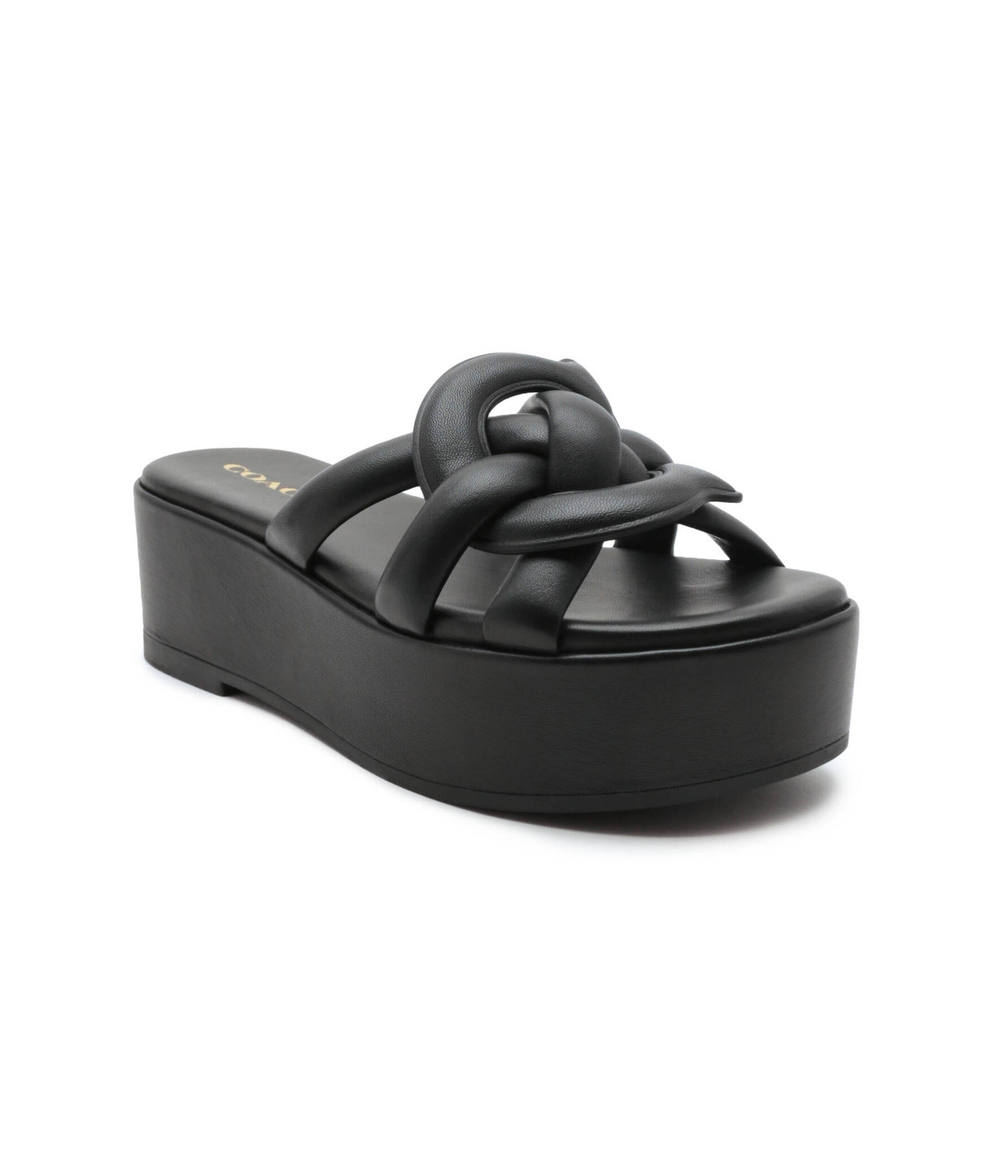 Кожаные шлепанцы everette Coach - черный(CI221)