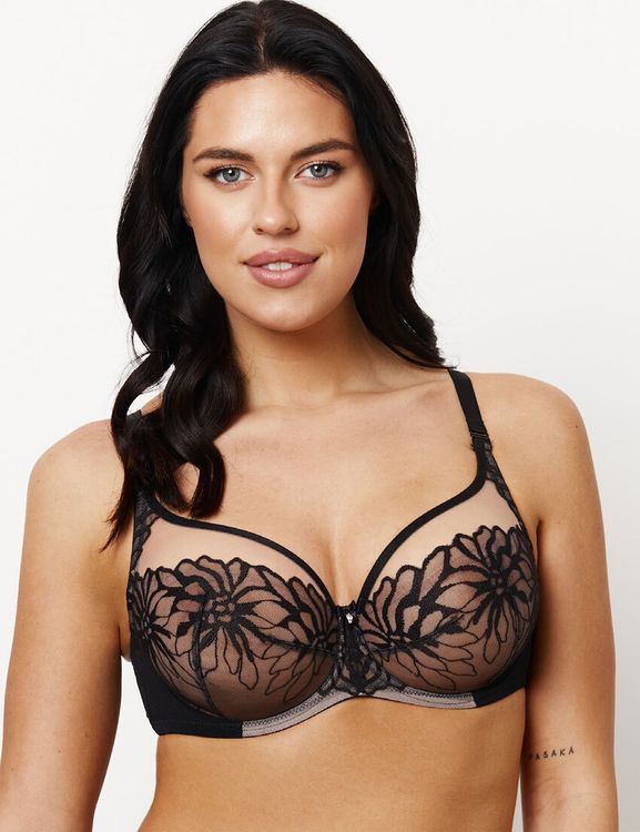 Бюстгальтер Subtille Astra Black Soft full cup (черный/телесный)