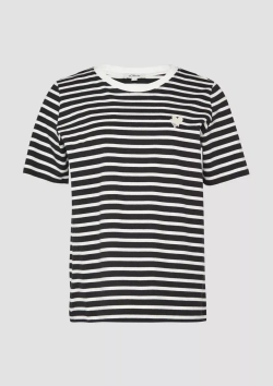 Футболка в полоску Relaxed Fit с вышивкой в форме сердца s.Oliver