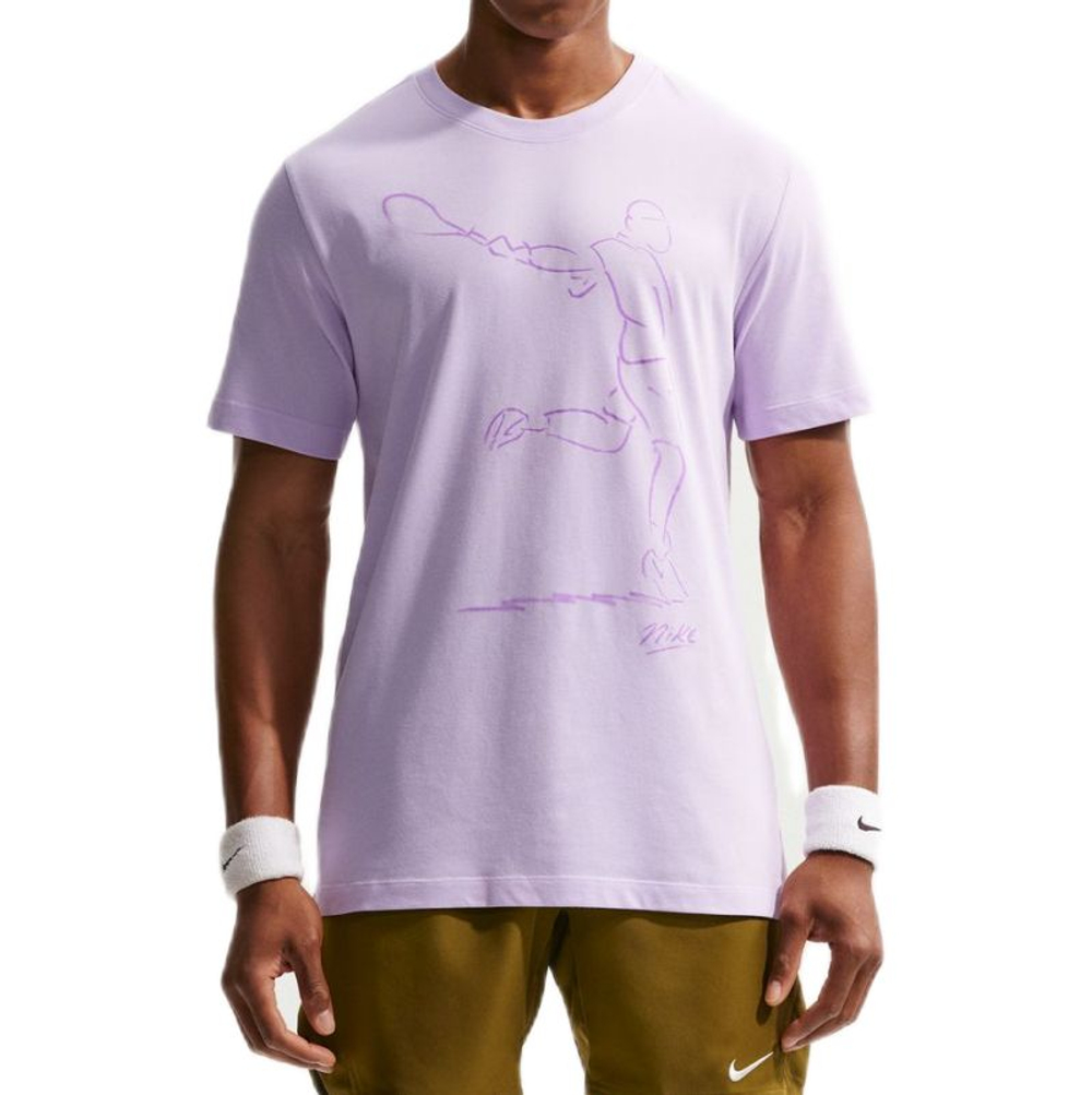 Теннисная футболка Nike Court Paris Slam Dri-Fit Tennis - violet mist