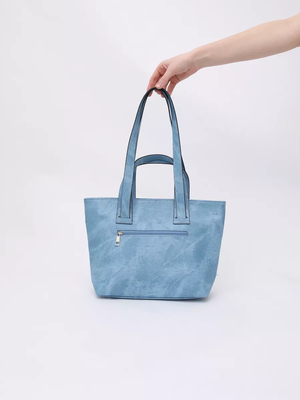 сумка тоут через плечо средняя с двумя ручками