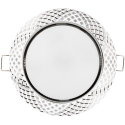 Светильник встраиваемый ЭРА KL 76 AL/SL /1 под лампу GX53 серебро