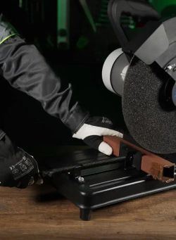 Отрезная пила по металлу ELECTROLITE ПО-2600Р (Ременной привод, 2600 Вт, 355 мм диск) монтажная / маятниковая / отрезной станок