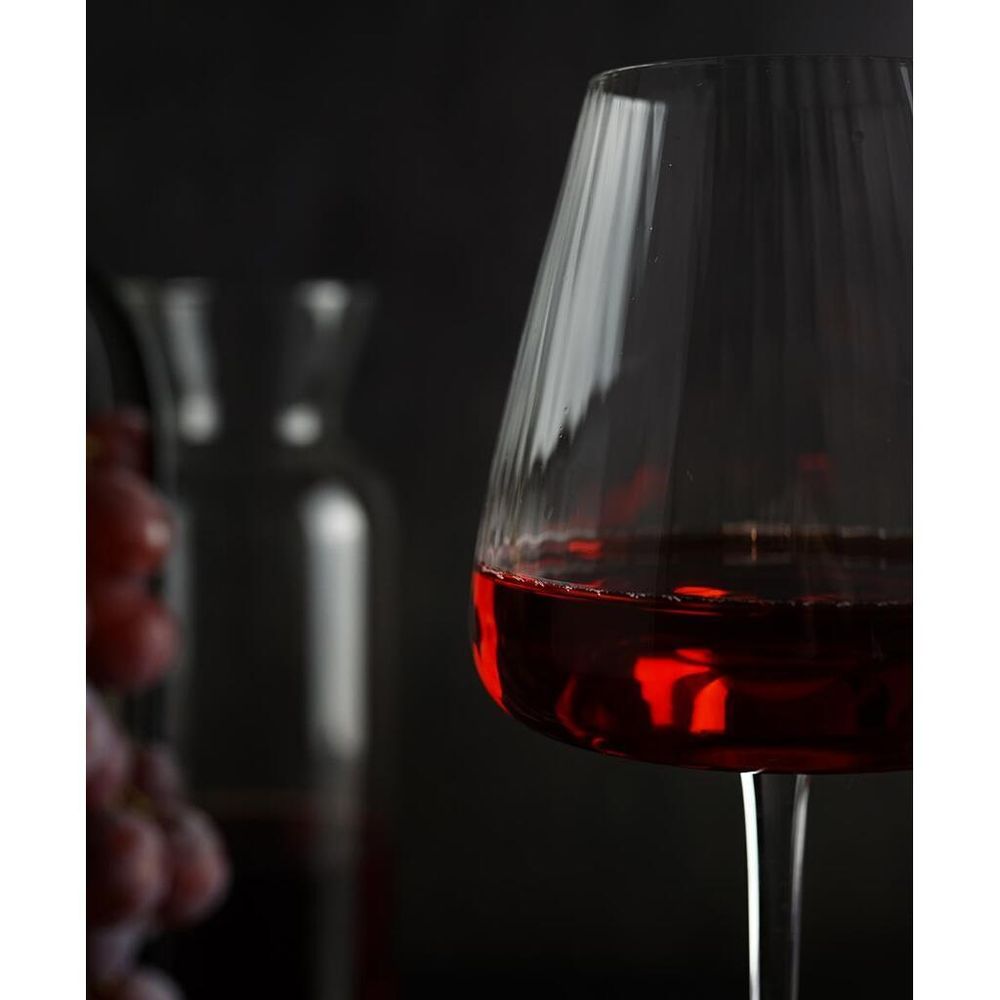 Бокал для вина 550 мл "  Optical" d 6,2 см h28 см оптические грани P.L. - BarWare [4]