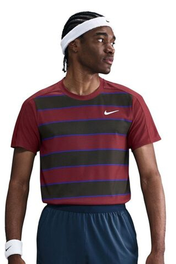 Мужская теннисная футболка Nike Court RG Dri-FIT Advantage Slam - dark team красный/белый