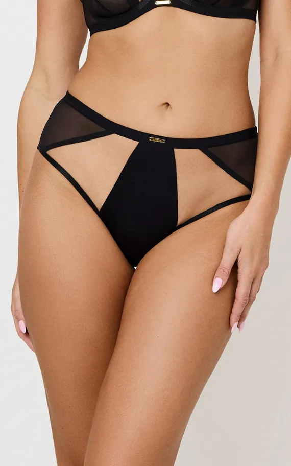 HOLLY BLACK Трусы высокие