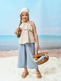 Брюки кюлоты хлопковые "Летний джинс"