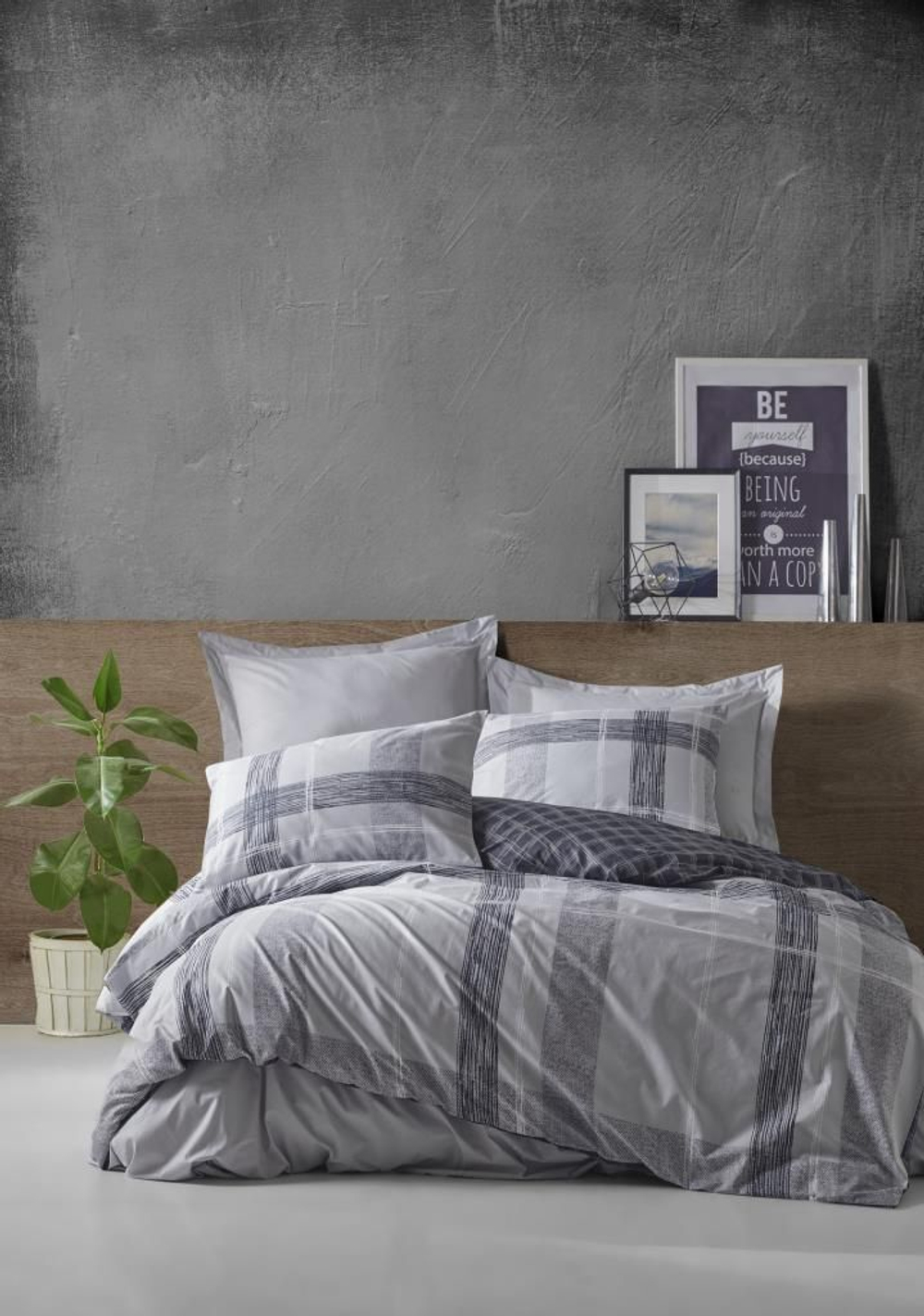 Комплект постельного белья COTTON BOX Семейный (2 пододеяльника) Ранфорс Miranda