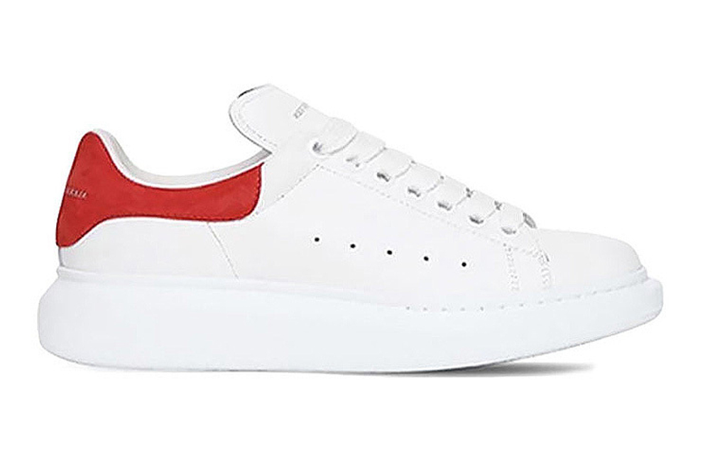 Alexander McQueen Alexander McQueen Smooth Calfskin Red Tail Fashion sneakers Women's White Red