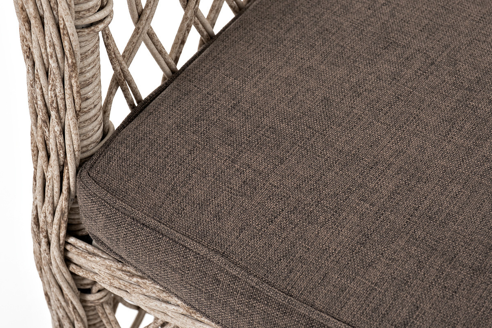 "Эспрессо–80 L" обеденная группа плетеная, цвет бежевый