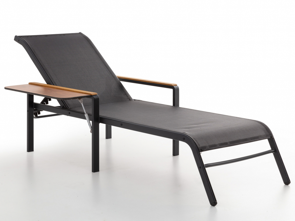 Лежак металлический со столиком Tagliamento Yalikavak