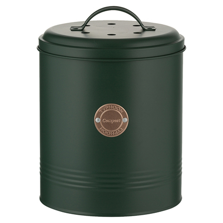 Настольный контейнер для пищевых отходов Living 1400.036V, 2.5 л, темно-зеленый