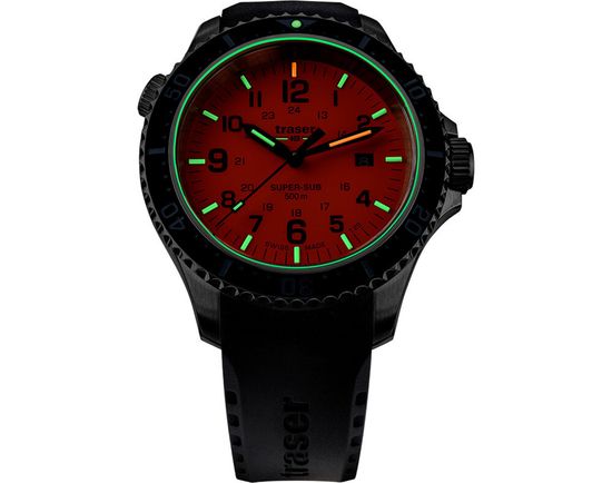 Швейцарские тактические часы Traser P67 Diver Orange 109380