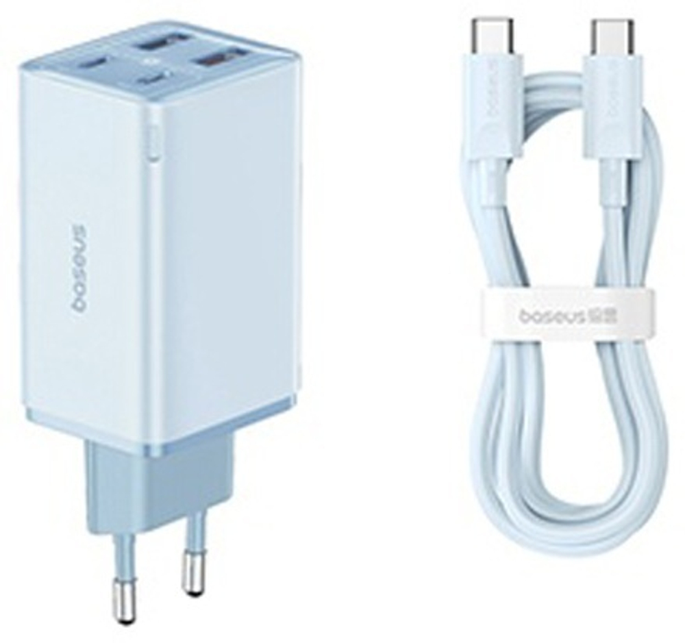 Зарядное устройство Baseus GaN6 Pro USB Type-C, USB синий