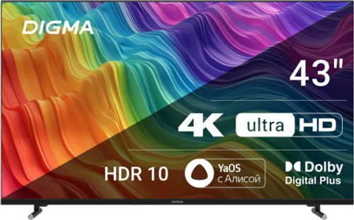 тв ЖК DIGMA DM-LED 43UBB33 UltraHD SMART