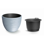 Кашпо Prosperplast Furu d56.9 h44.5 см светло-серый с вкладышем